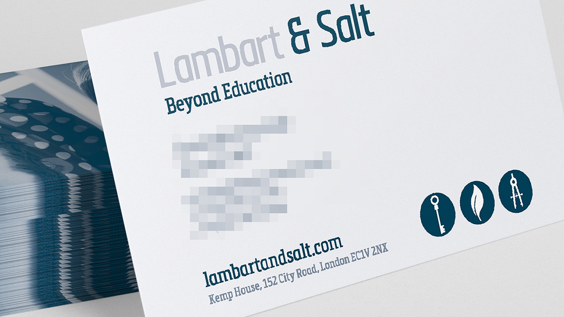 Lambart and Salt Beyond Education business cards